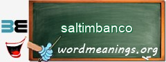 WordMeaning blackboard for saltimbanco